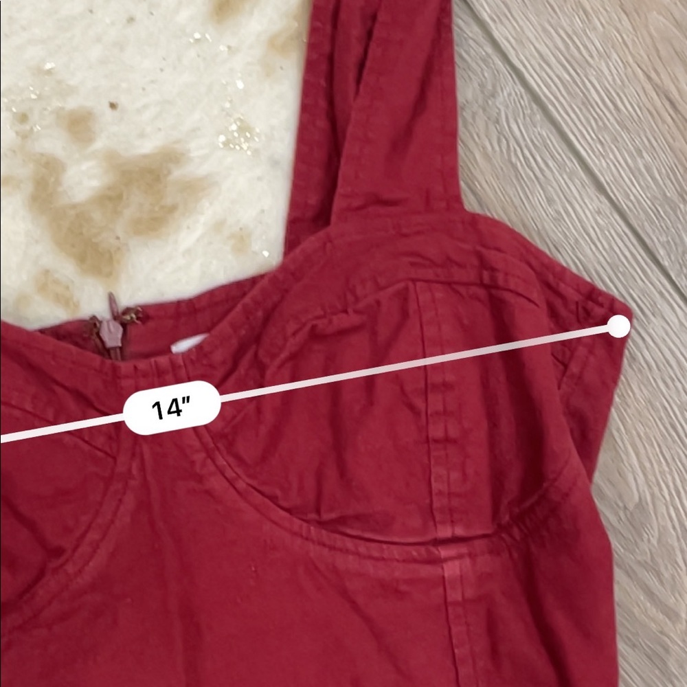 Urban outfitters red corset mini dress - Picture 2 of 4